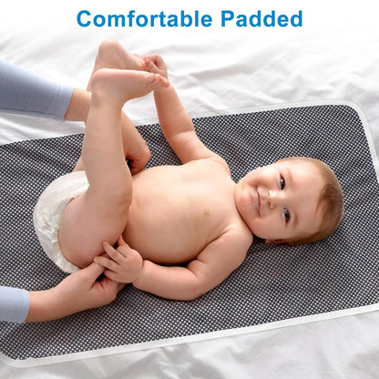 Accmor Portable Diaper Changing Pad, Waterproof Foldable Baby Changing Mat for Travel, Baby Essentials Shower Registry Gifts