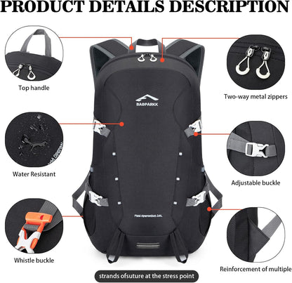 Hiking Backpack,Large 35L Travel Backpacks for Men Women,Water Resistant Ultra Lightweight Foldable Packable Camping Daypack for Outdoor Sports