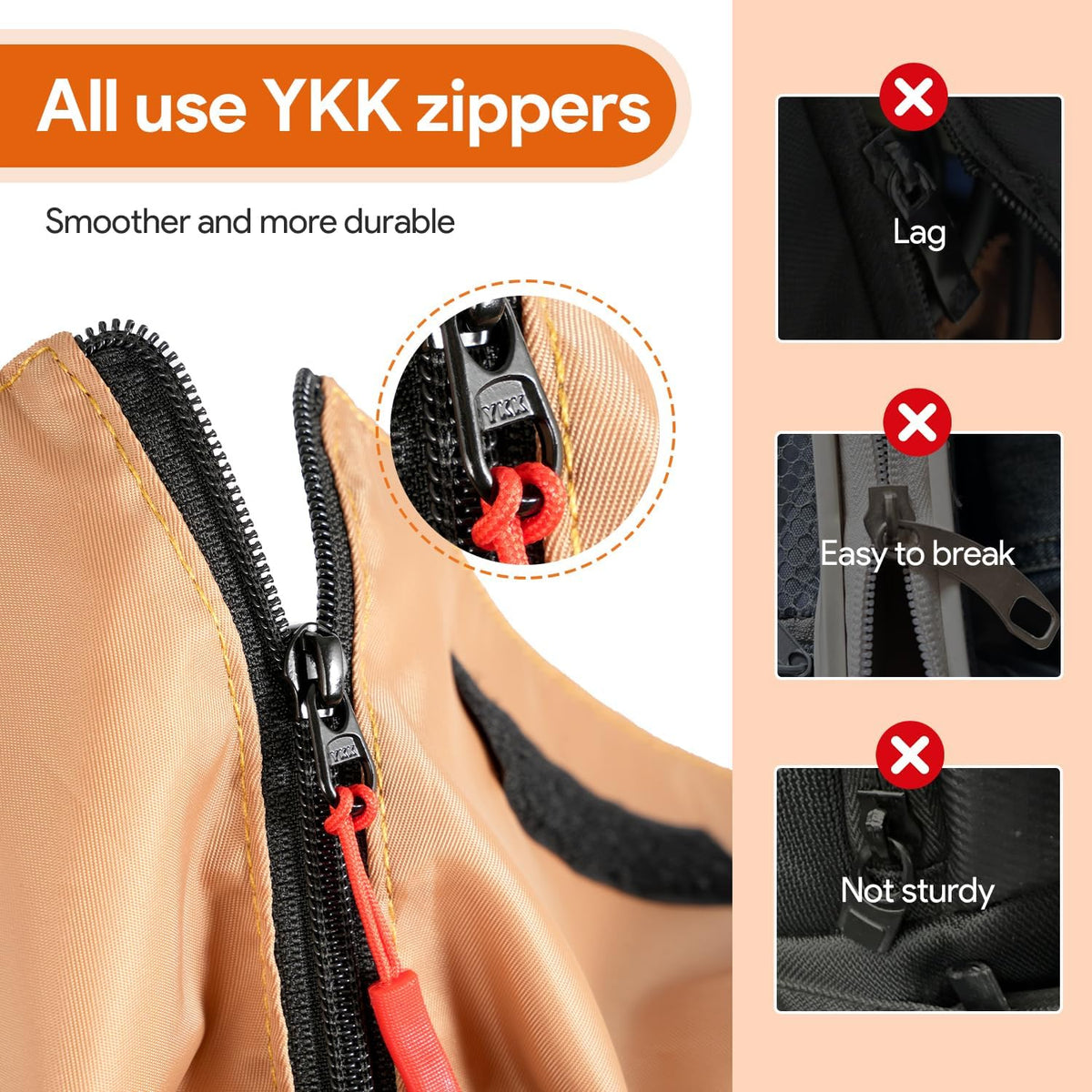 Garment Duffle Bags for Travel, HOMQUIET Convertible Garment Duffel Bag, All YKK Zippers Carry On Garment Bags, 2 in 1 Hanging Waterproof Suit Travel Bag with Shoe Compartment, for Men Women, Brown