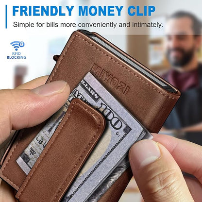 Wallet for Men with Money Clip Coins Pocket ID Window Gift Boxed, Slim Smart - Image 6