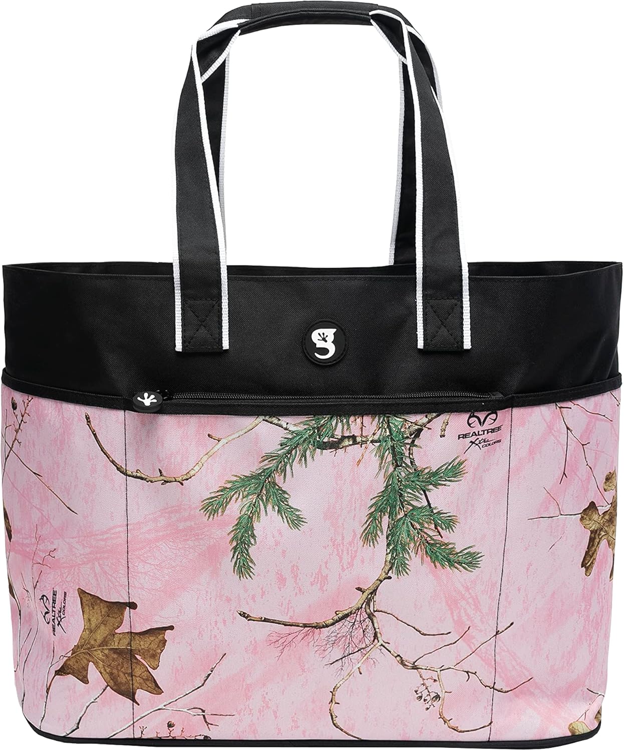 geckobrands Oversized Beach Tote – Large and Stylish Beach Bag with 4 Exterior Pockets and Zippered Internal Compartment