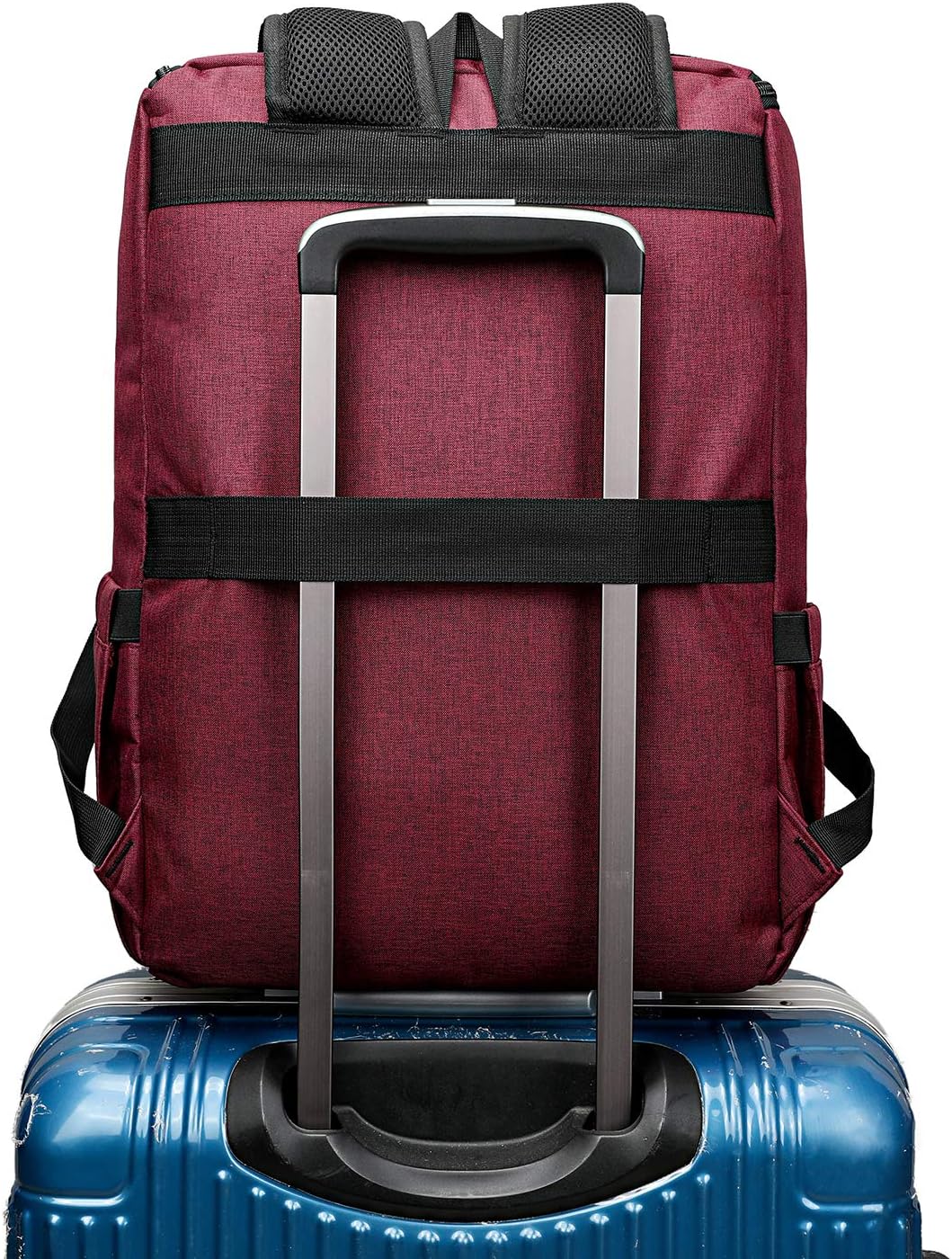 YALUNDISI Vintage Backpack Travel Laptop Backpack with usb Charging Port for Women & Men College Backpack Fits 15.6 Inch Laptop Red