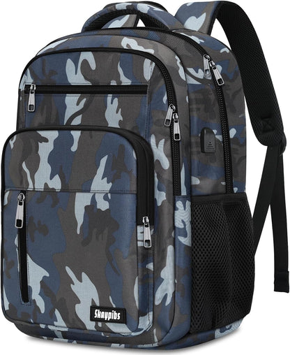 Backpack for Men Women, School Backpack for Boys Girls Teens, 15.6 Inch Laptop Backpacks with USB Port, Water Resistent Book bag, Work College Bookbag, back pack, Mochila para hombre