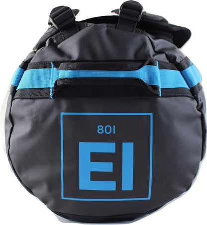Element Equipment Trailhead Duffel Bag Shoulder Straps Waterproof Black/Blue Large