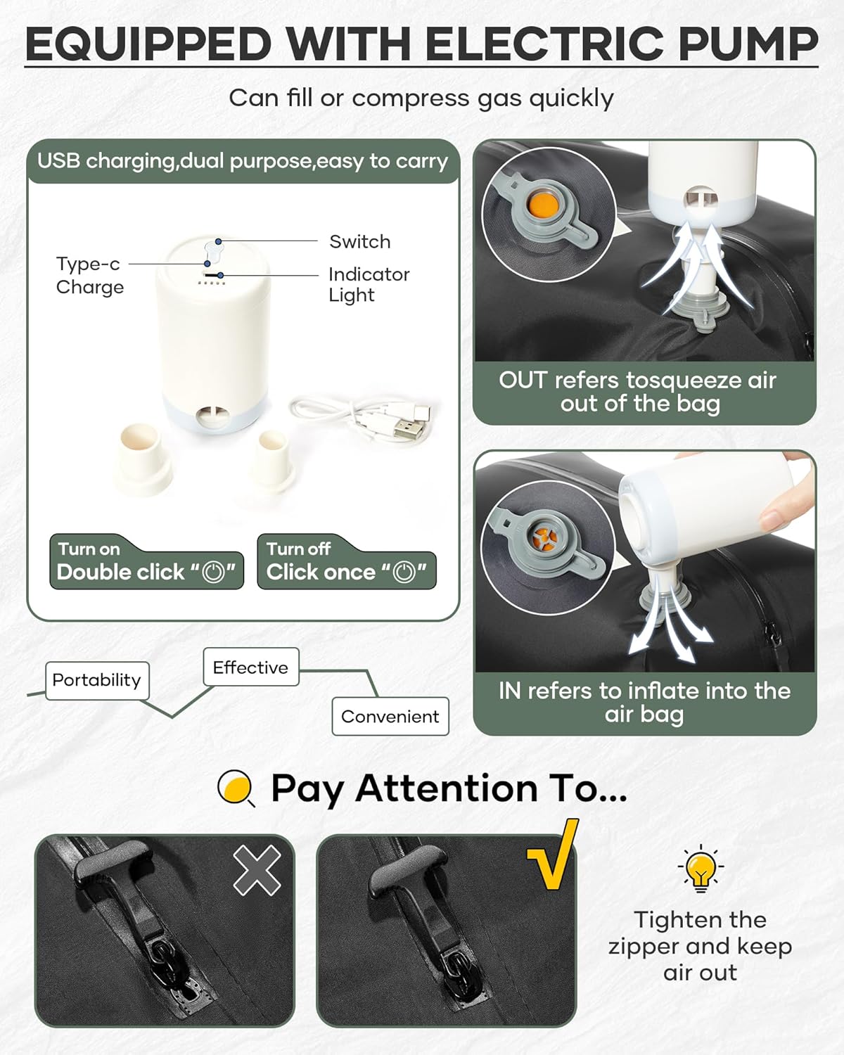 Vacuum Backpack With Vacuum Compression,Expanded Travel Laptop Backpacks For Women Men,Carry On Backpack Vacpack Backpacks With Pump Seal Packing, Personal Item Travel Bag Olive Green