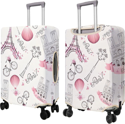 Travel Luggage Cover Suitcase Protector Fits 18-32 Inch Wheel Covers PatternedTravel Related Items Flower Luggage Protector Elastic L