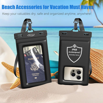 AiRunTech Large Waterproof Phone Pouch, River Lake Essential Accessories Protector iPhone Passport Money,Kayaking Boating Canoe Paddle Board Must Haves