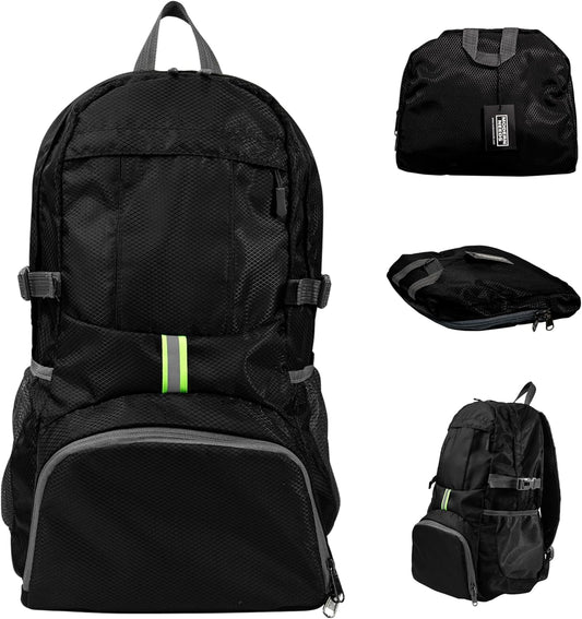 Ready Pack 35L — Foldable Backpack for Travel | Lightweight, Water Resistant Hiking Daypack | Compact, Packable Backpack for Men & Women | Great for Camping & Daily Use