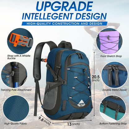 IGOLUMON Hiking Backpack 40L Packable Lightweight Camping Backpack Men Women Waterproof Hiking Daypack Outdoor Travel Daypack