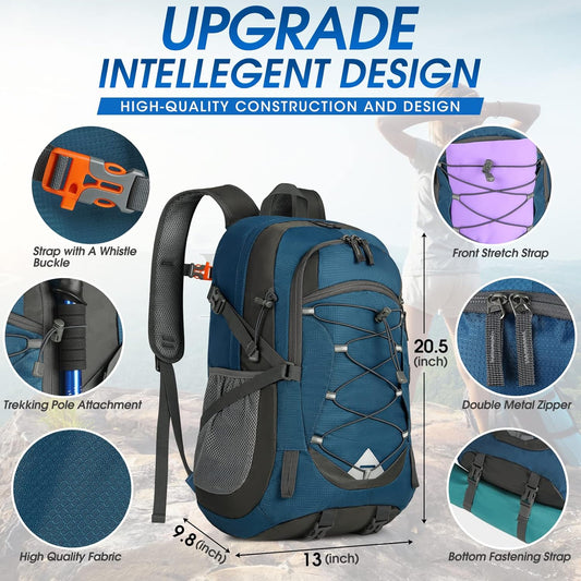 IGOLUMON Hiking Backpack 40L Packable Lightweight Camping Backpack Men Women Waterproof Hiking Daypack Outdoor Travel Daypack