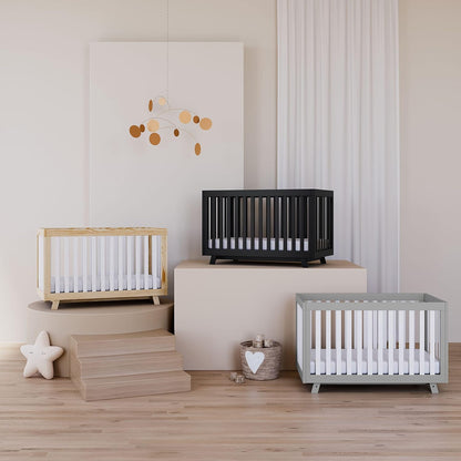 Storkcraft Beckett Grow-with-Me Convertible Crib (Natural & White) – GREENGUARD Gold Certified, Converts to Toddler Bed & Daybed, Fits Standard Crib Mattress, Easy-to-Assemble