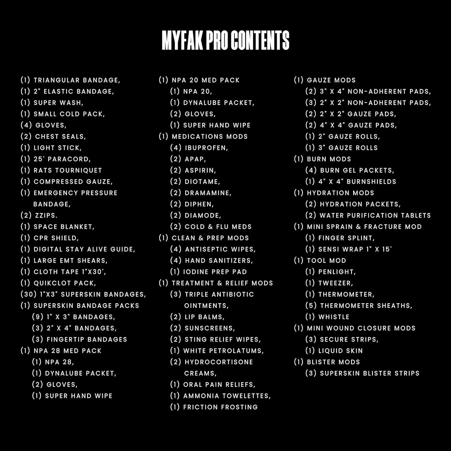 MY MEDIC MyFAK PRO Ifak First Aid Kit - 140 Life Saving Trauma and Medical Items - HSA FSA Home Medical Kit for Camping or Car - Red