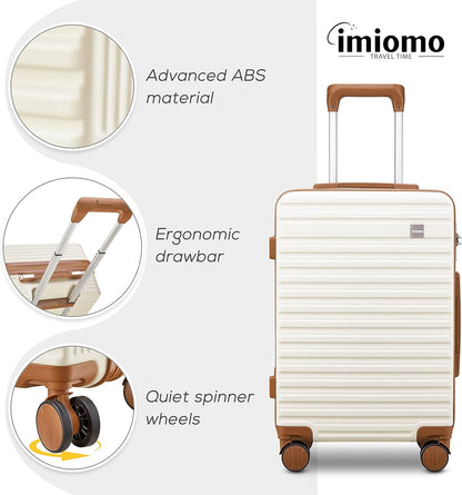 imiomo 28 IN Large Luggage, Suitcase with Spinner Wheels, Hardside Lightweight Rolling Travel Luggage with TSA Lock