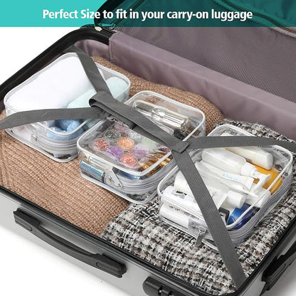PACKISM Clear Makeup Bag, Waterproof TSA Approved Toiletry Bag Quart Size Bag - Image 6