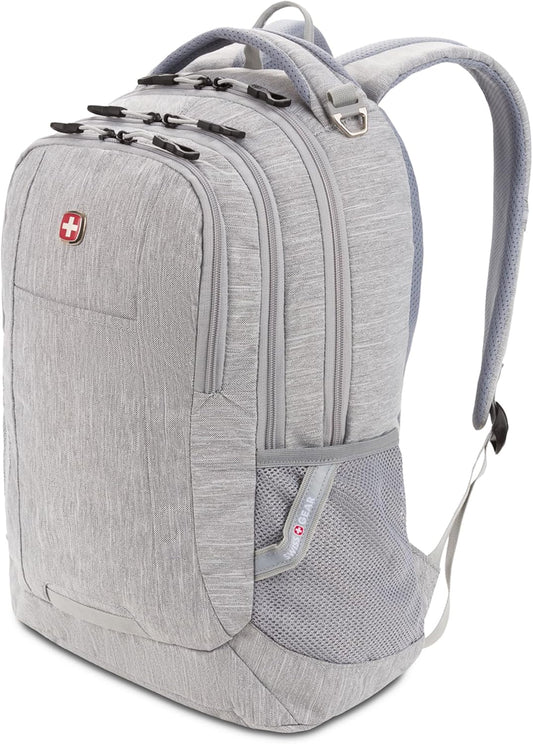 SwissGear Cecil 5505 Laptop Backpack, Light Grey, 18-Inch
