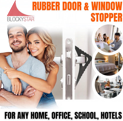 Door Stopper & Window Stopper, Rubber Door Stop Flexible, Door Wedge Stopper Award Winning, Decorative Door Stoppers for Bottom of Door Security, Colorful Doorstop Large Door Stopper Wedge