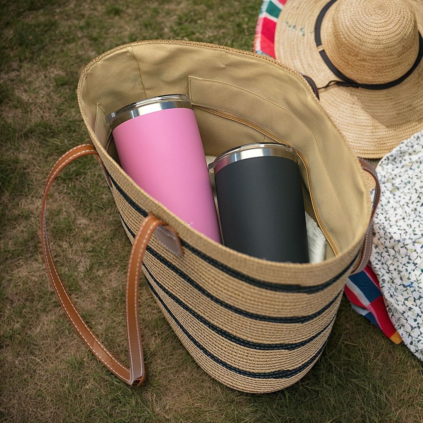 20 oz Stainless Steel Vacuum Insulated Tumbler with Lid,Durable Travel Coffee Mugs Cups,Dishwasher Safe, Spill Proof,Grils Women men Friends Tumblers,Easy Cleaning (Soft Peony, 20 oz)