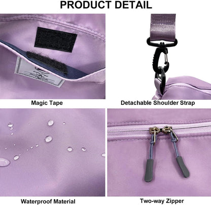 Travel Duffle Bag, Waterproof Sport Tote Gym Bag for Women Men, Overnight Weekender Carry On Bag with Wet Pocket