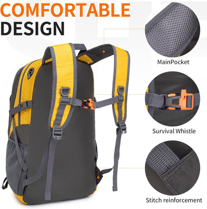 40L Hiking Backpack Lightweight Daypack Waterproof Travel Camping Backpack for Men Women Sport Packable