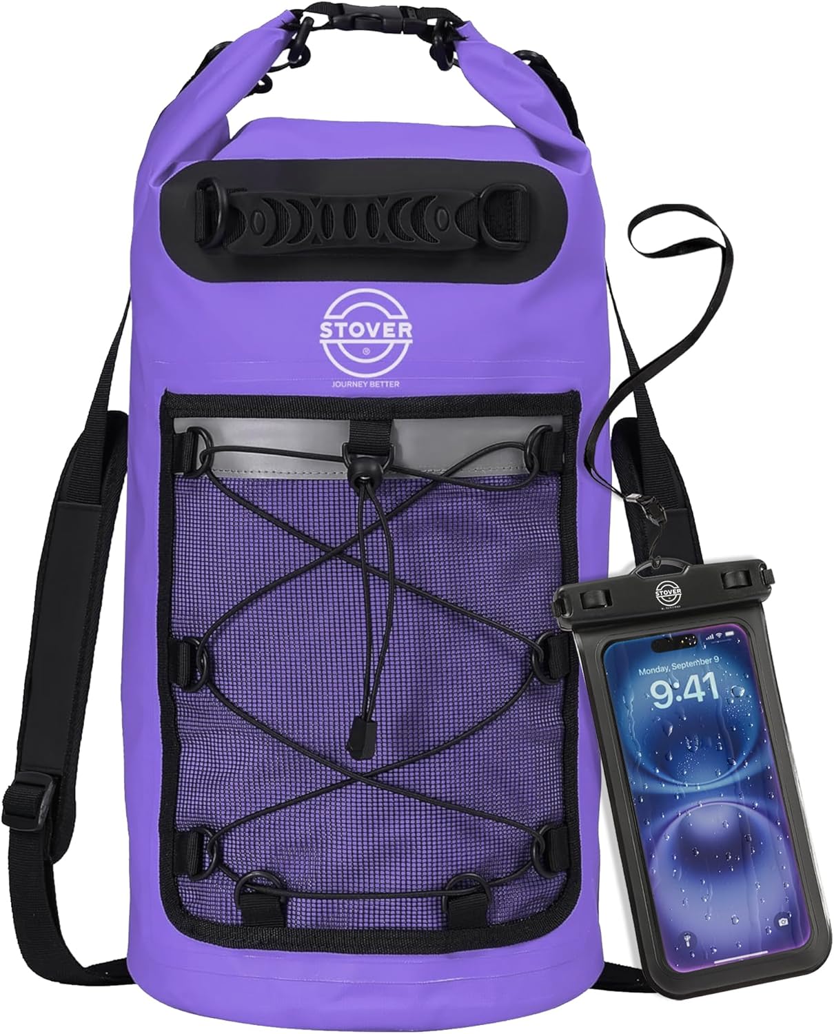 STOVER 5/10/25/30/40/55L Waterproof Backpack- Floating Dry Bag for Kayaking, Travel, Beach, Hiking, & Camping, Men/Women