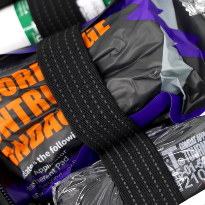 Lightning X Rip-Away Officer's Patrol Tactical Gunshot & Trauma IFAK Kit w/Headrest Mount - Black