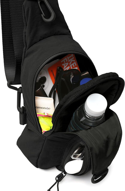 ODODOS Daily Sling Bag with Adjustable Straps Crossbody Chest Bag Lightweight Small Backpack for Casual Traveling Hiking