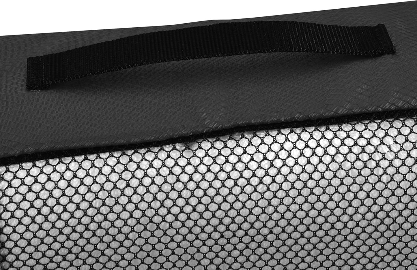 Amazon Basics Lightweight Packing Cubes Travel Organizer Set with Double Zipper, Mesh Top, Durable Polyester, Medium, 4 Piece, Black