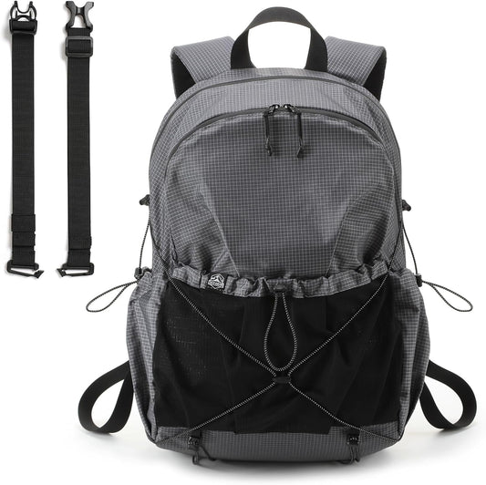 Lightweight Hiking Backpack, Camping Backpack 20L Small Backpacks Water Resistant Daypack for Women Men (Grey)