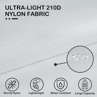 Cipway Compression Packing Cubes, Lightweight Travel Luggage Organizers with Shoe Bag, Toiletry Bag & Laundry Bag, Travel Essentials for Carry on Suitcase (8 Piece,White)