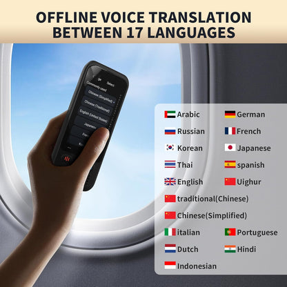 Language Translator Device No WiFi Needed, Upgraded Ai ChatGpt Translator with 150+ Languages, Offline/Photo/Real Time Translation Device for Travel Business Learning