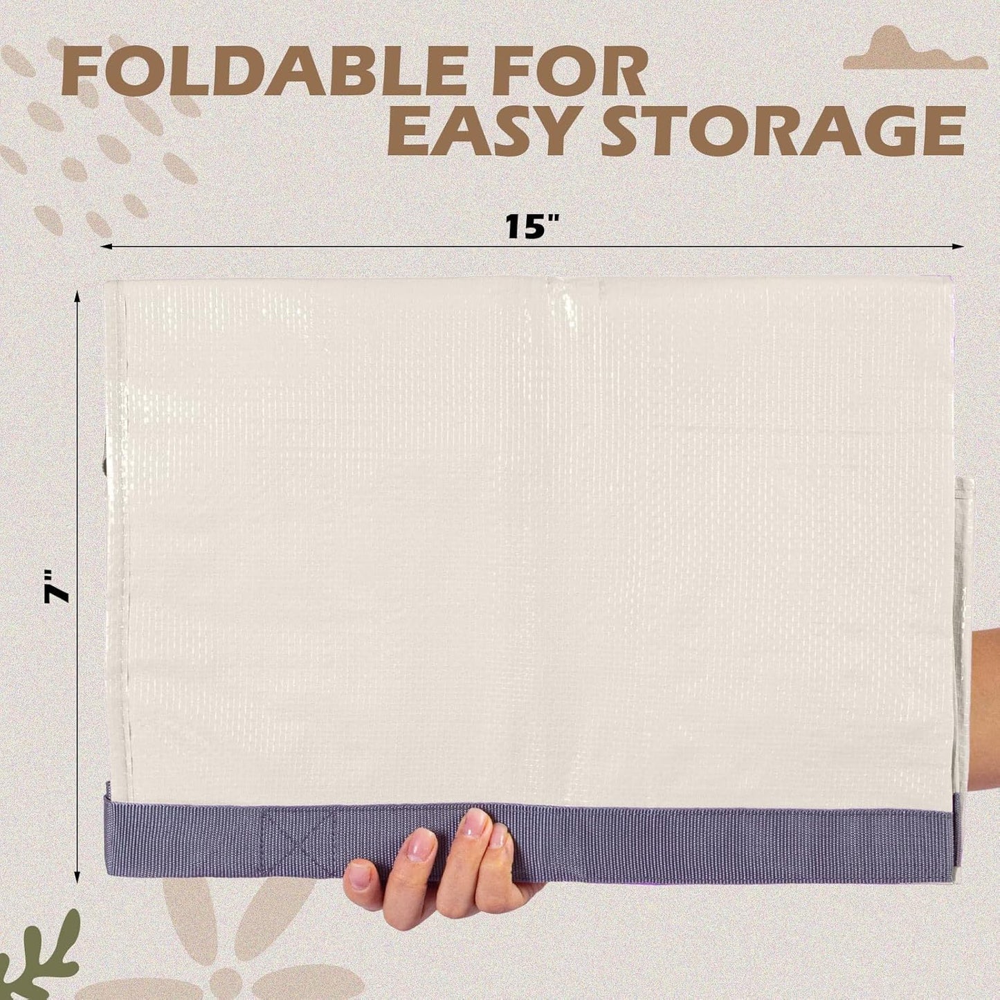 8 Pack Extra Large Moving Bags Heavy Duty Packing Bags with Extra Long Handles and Zippers Storage Totes for College Students Room Dorm Essentials Packing Supplies(Beige)