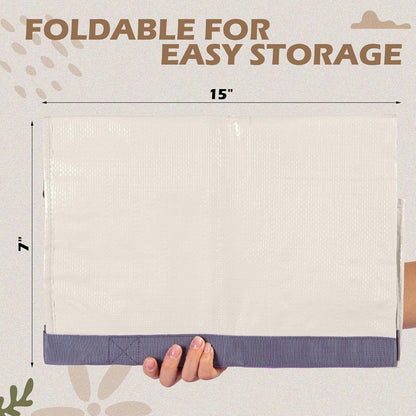 8 Pack Extra Large Moving Bags Heavy Duty Packing Bags with Extra Long Handles and Zippers Storage Totes for College Students Room Dorm Essentials Packing Supplies(Beige)