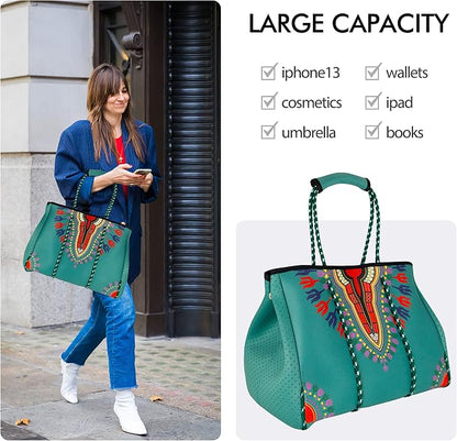 QOGiR Neoprene Multipurpose Beach Bag Tote - Image 2