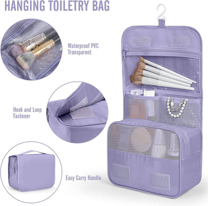 Veken 10 Set Packing Cubes for Travel Essential, Suitcase Organizer Bags in 4 Sizes, Carry-On Luggage Accessories with Large Laundry & Hanging Toiletry Bag, Must-Have for Airplane, Road Trip & Camping