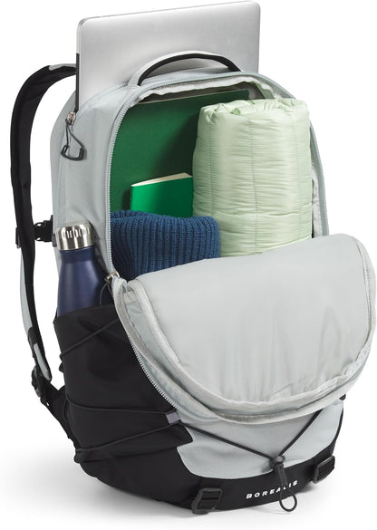 THE NORTH FACE Borealis Commuter Laptop Backpack | Water Repellent Finish, 16" Laptop Sleeve, Large Main Compartment for Everyday Carry, Tin Grey Dark Heather/Asphalt Grey/TNF Black-NPF, One Size