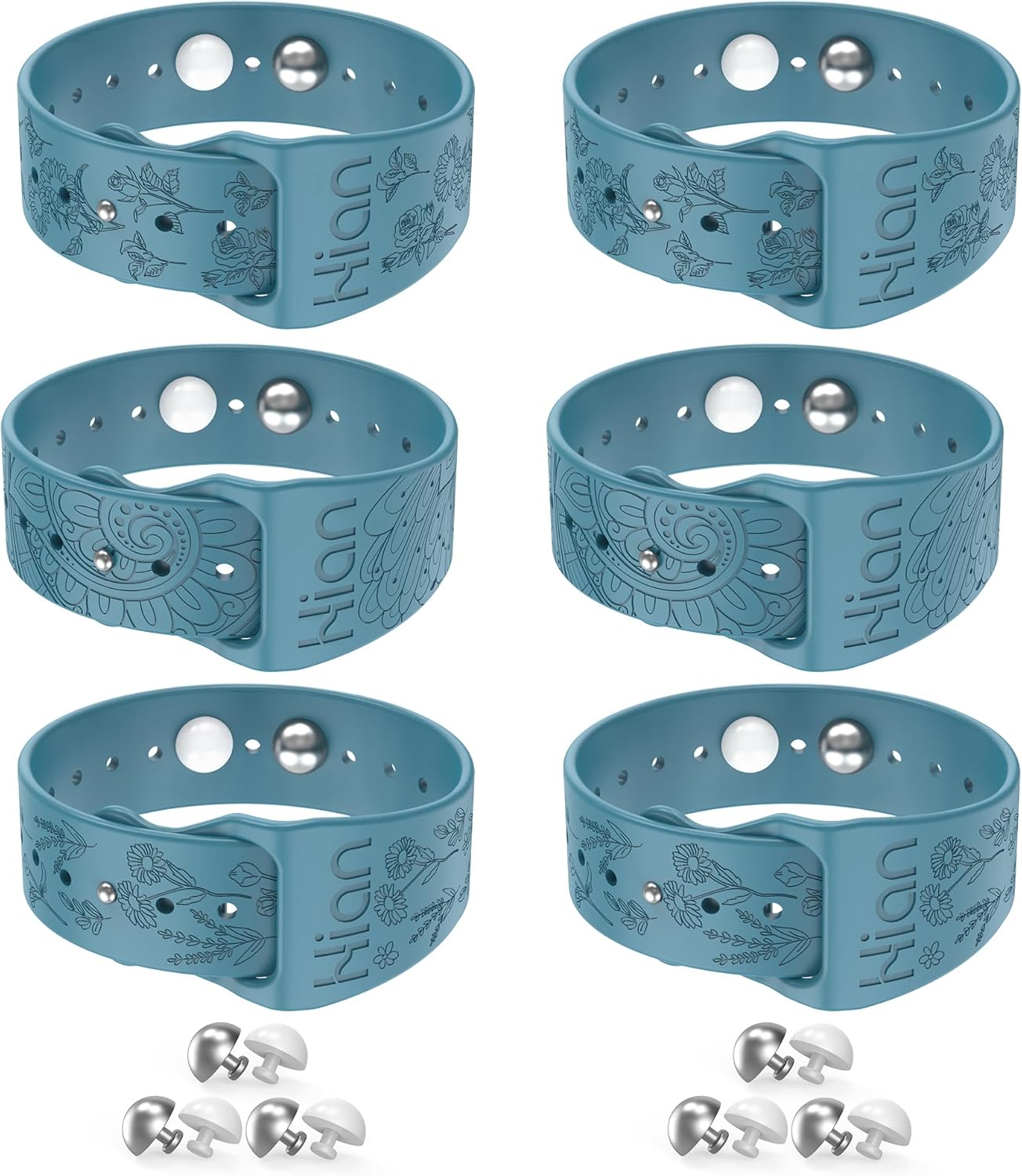 Hion Motion Sickness Bracelets Sea Sickness Wristbands for Motion Sickness/Morning Sickness/Pregnancy Nausea Anti Nausea Wristband Acupressure Nausea Bands Motion Sickness Bands（3Pairs-Bule）