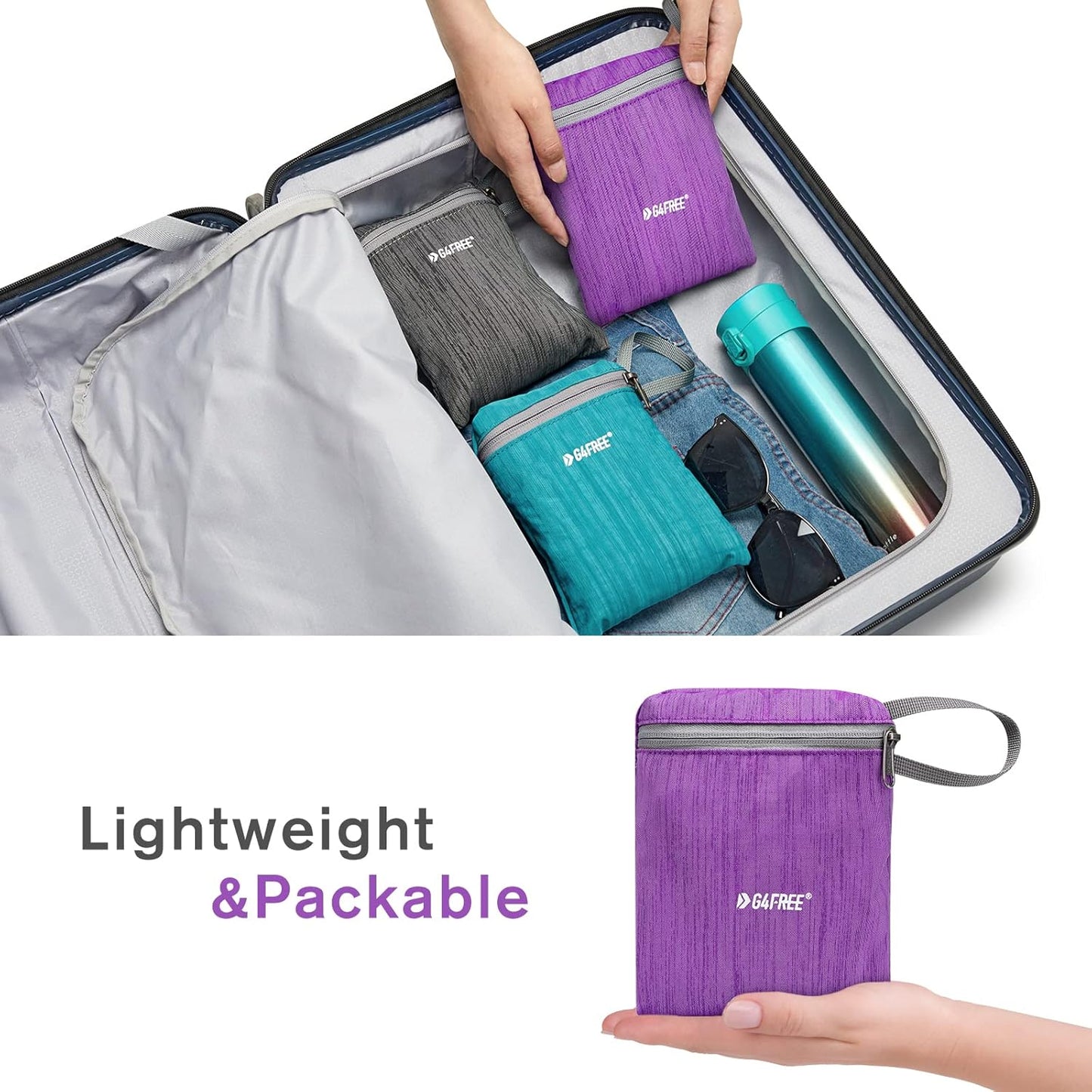 G4Free 10L/15L Hiking Backpack Lightweight Packable Hiking Daypack Small Travel Outdoor Foldable Shoulder Bag