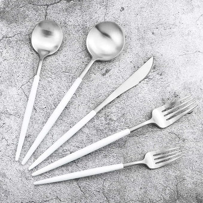 Gugrida 20-Piece 18/10 Stainless Steel Flatware Silverware, Luxury Dinnerware - Image 8