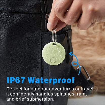 Air Tracker 2 Pack, Smart Bluetooth Tracker Works with Apple Find My (iOS Only), Item Finder Trakcer Tag Locator for Keys, Luggage, Backpack, IP67 Waterproof