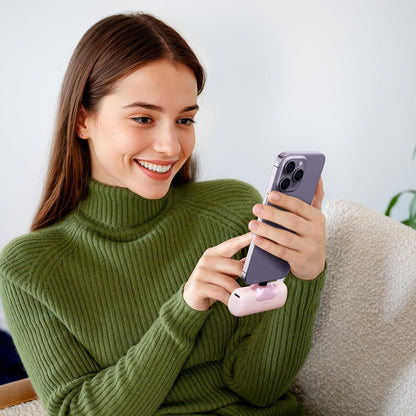 iWALK Portable Charger 5500mAh Next-Gen Small Power Bank 22.5W Fast Charging Battery USB-C Portable Phone Charger for iPhone 16/15 16 Plus 16 Pro Max iPad, Samsung Galaxy S25 S24 S23 Android, Pink