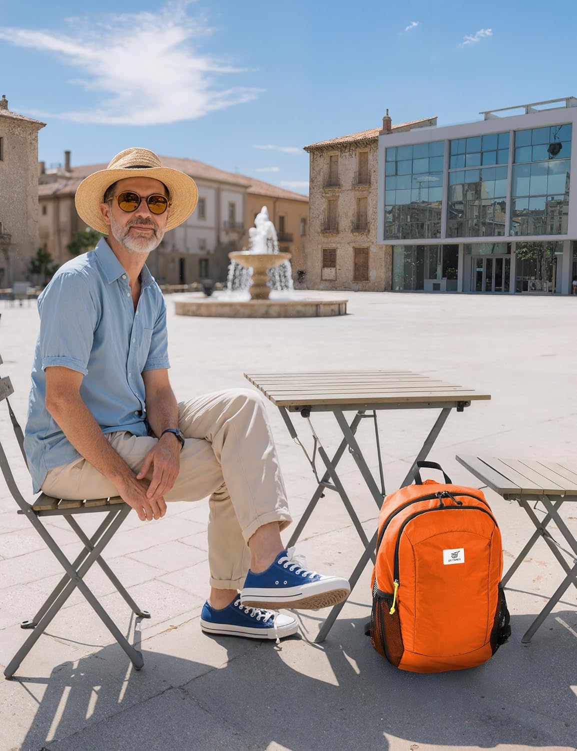 SKYSPER 16L Hiking Backpack Lightweight Small for Women Men, Foldable Packable Daypack - Travel Camping Backpack, Outdoor Hiking Bag