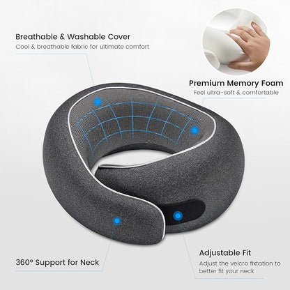 Travel Neck Pillows, 100% Memory Foam Filling, Travel Pillows - Image 4
