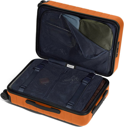 Away Carry-On Luggage, Lightweight Hardside Suitcase with Spinner Wheels, 22 Inch Airline Approved, TSA Lock, Sorbet Orange