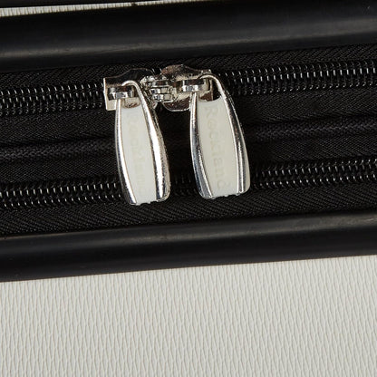 Rockland Melbourne Hardside Expandable Spinner Wheel Luggage, White, 2 Piece (20/28)