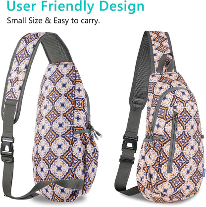 TITECOUGO Small Sling Bag, Lightweight Crossbody Backpack for Men Women, Shoulder Bag for Sports and Outdoor