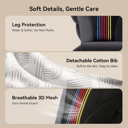 Baby Carrier with Hip Seat, BeBeBus 2-in-1 Ergonomic Newborn to Toddler Carrier up to 44 lbs, Detachable Hands-Free for Infant, All Season Forward-Facing Carry, Fits Waist Sizes up to 38 inch (Black)