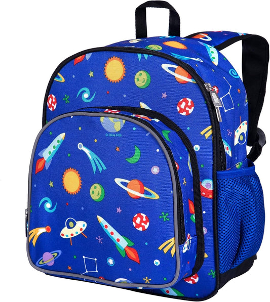 Wildkin 12-inch Kids Backpack – Padded, Adjustable, Ideal for Daycare & Travel - Out of this World