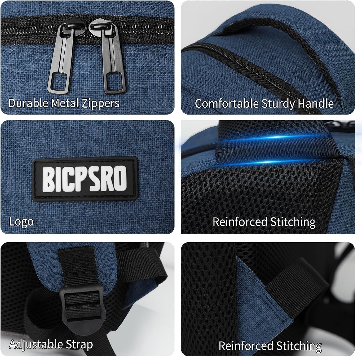 Backpack for School, School Backpack for Boys Girls Teens, College Book Bag, Water Resistant Bookbag, Back Pack for Men Women, Business Work Travel Blue