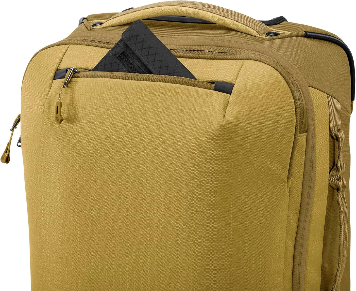 eagle creek Expanse 4-Wheel 21.5" International Carry-On Luggage - Rolling Four-Wheel Carry-On Luggage for Easy Travel - Lockable Zippers - Expandable Main Compartment - Telescoping Handles -Gold