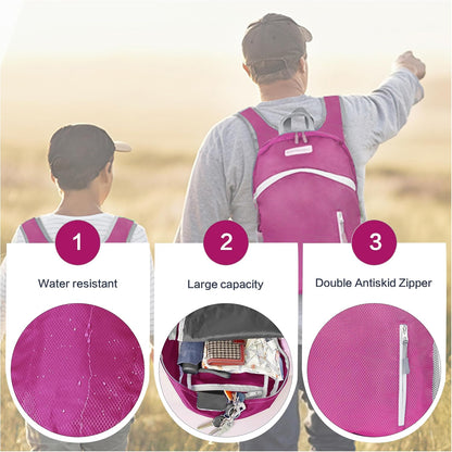 35L Foldable Waterproof Backpack For Outdoor Sports Travel Inside Wet Clothes Compartment Packable For Multiple